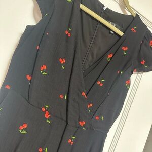 Lulus cherry dress size small